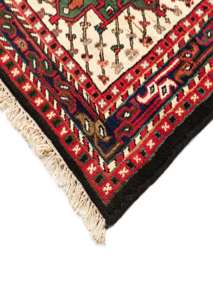 3' 3 x 6' 3 Hand Knotted Gharajeh Wool Runner Rug