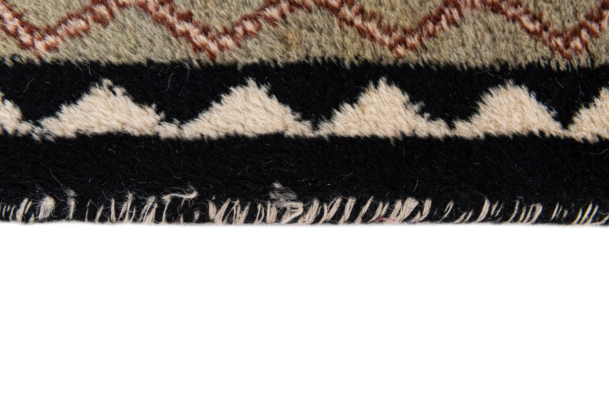 3' 1 x 5' 11 Hand Knotted Hamedan Wool Runner Rug