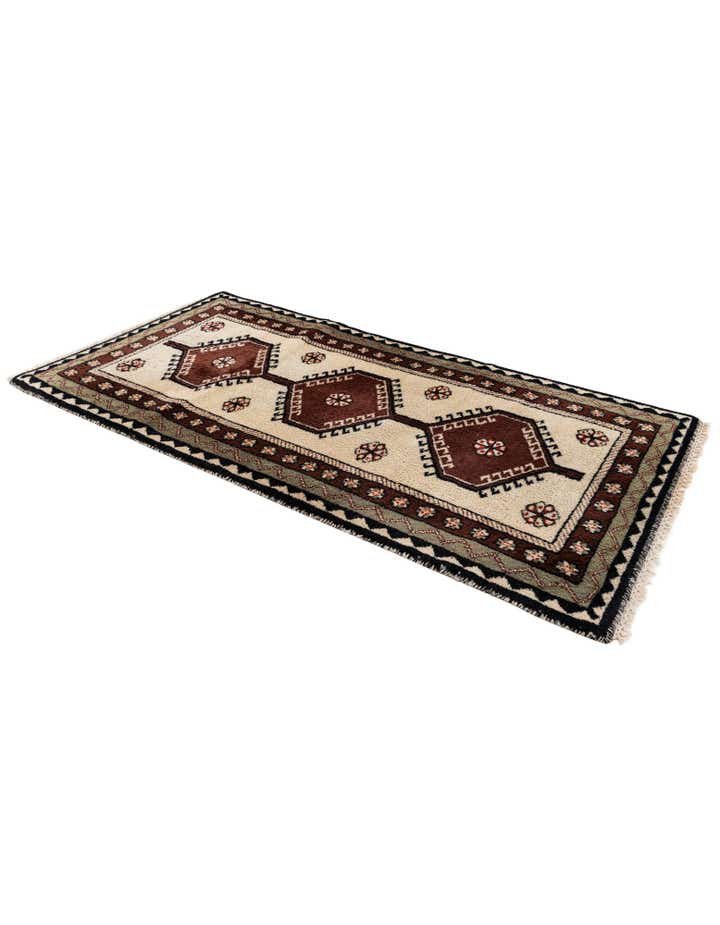 3' 1 x 5' 11 Hand Knotted Hamedan Wool Runner Rug