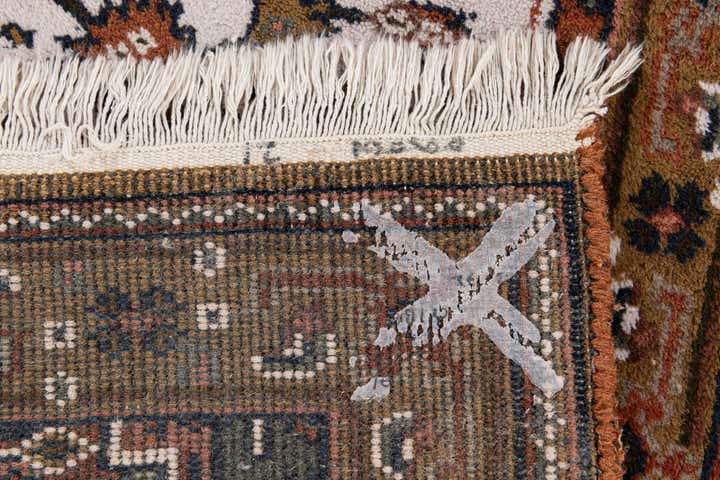 2' 4 x 4' 10 Hand Knotted Hamedan Wool Runner Rug