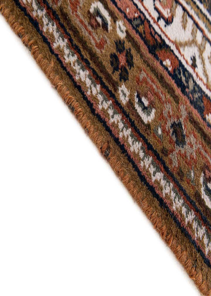 2' 4 x 4' 10 Hand Knotted Hamedan Wool Runner Rug