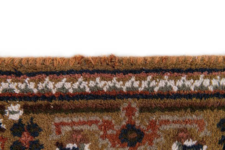 2' 4 x 4' 10 Hand Knotted Hamedan Wool Runner Rug