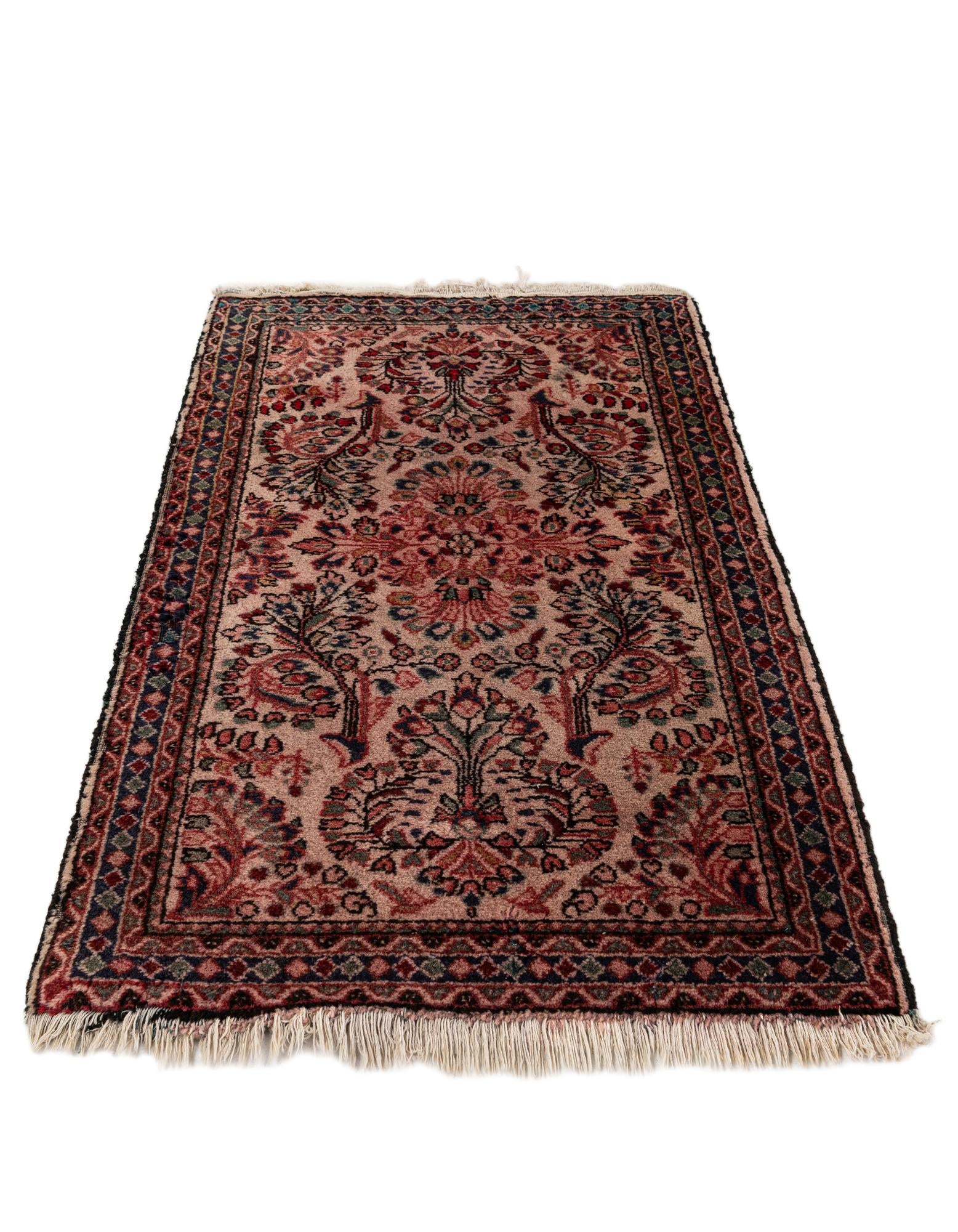 2' 2 x 4' 1 Hand Knotted Hamedan Wool Runner Rug