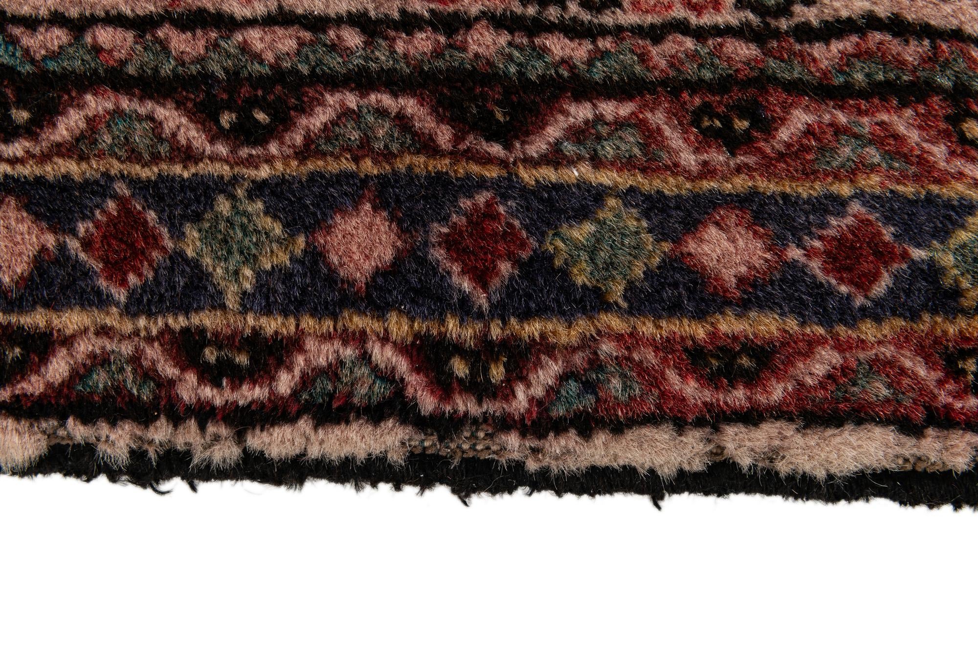 2' 2 x 4' 1 Hand Knotted Hamedan Wool Runner Rug