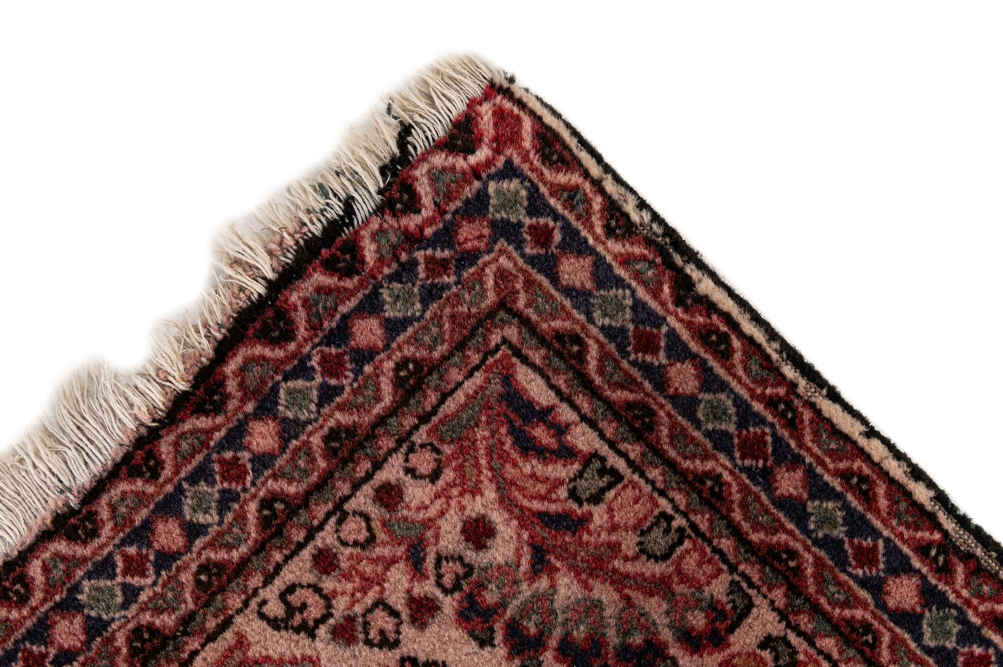 2' 2 x 4' 1 Hand Knotted Hamedan Wool Runner Rug