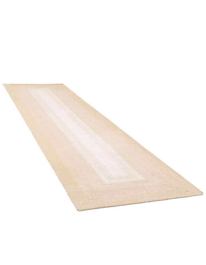 2' 7 x 12' Handmade Hand Braided Wool Runner Rug