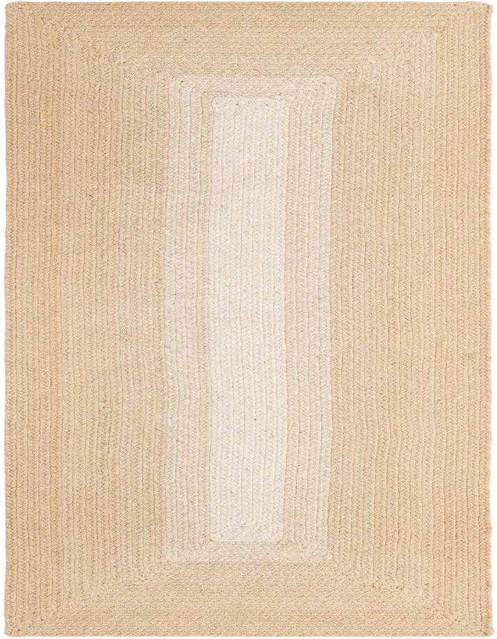 Detail image of 2' x 6' 1 Handmade Hand Braided Wool Runner Rug