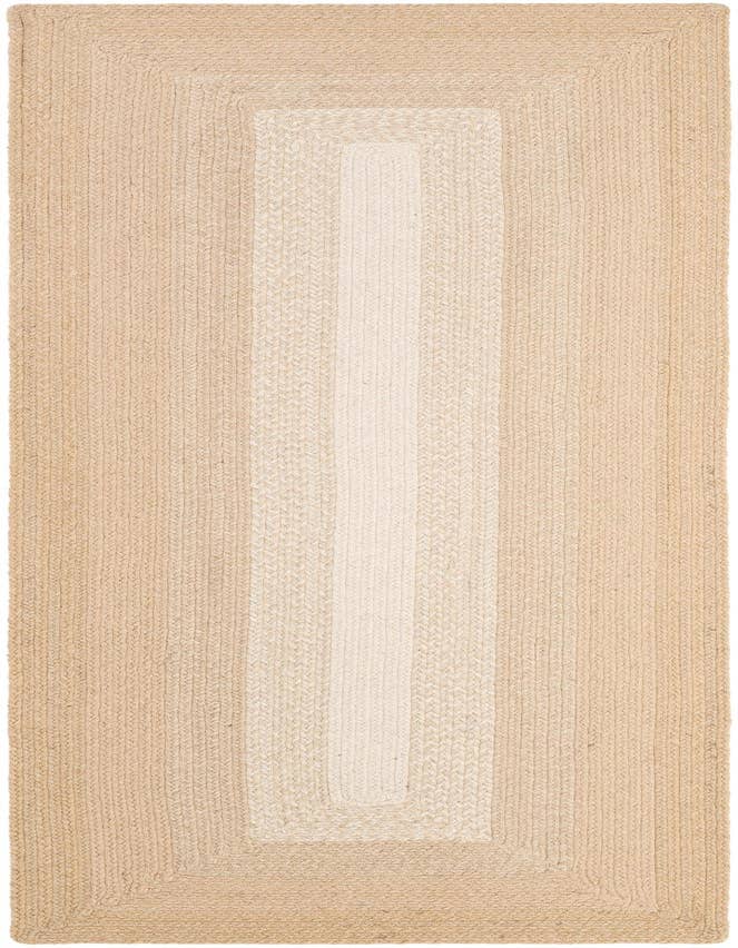 Detail image of 2' 7 x 8' Handmade Hand Braided Wool Runner Rug