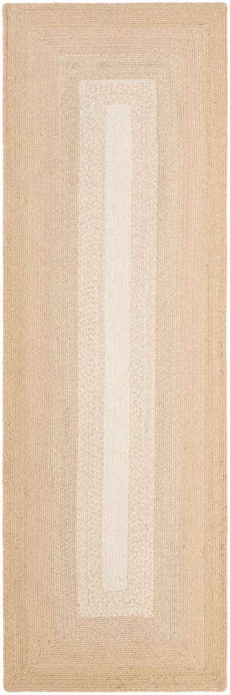 2' 7 x 8' Handmade Hand Braided Wool Runner Rug