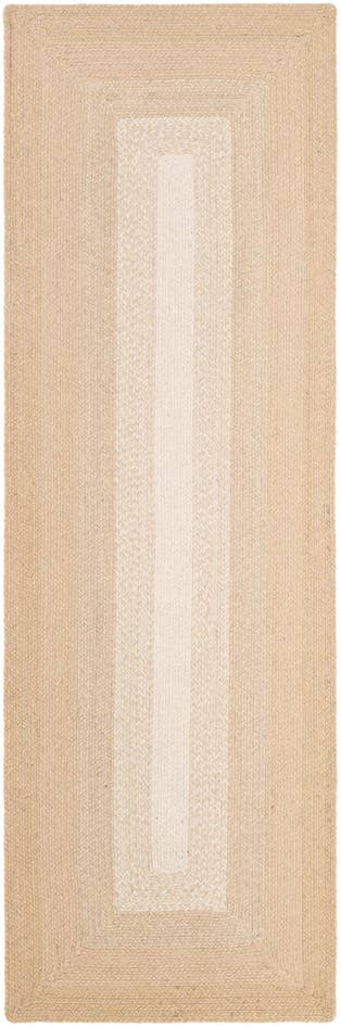 Detail image of 2' 7 x 8' Handmade Hand Braided Wool Runner Rug
