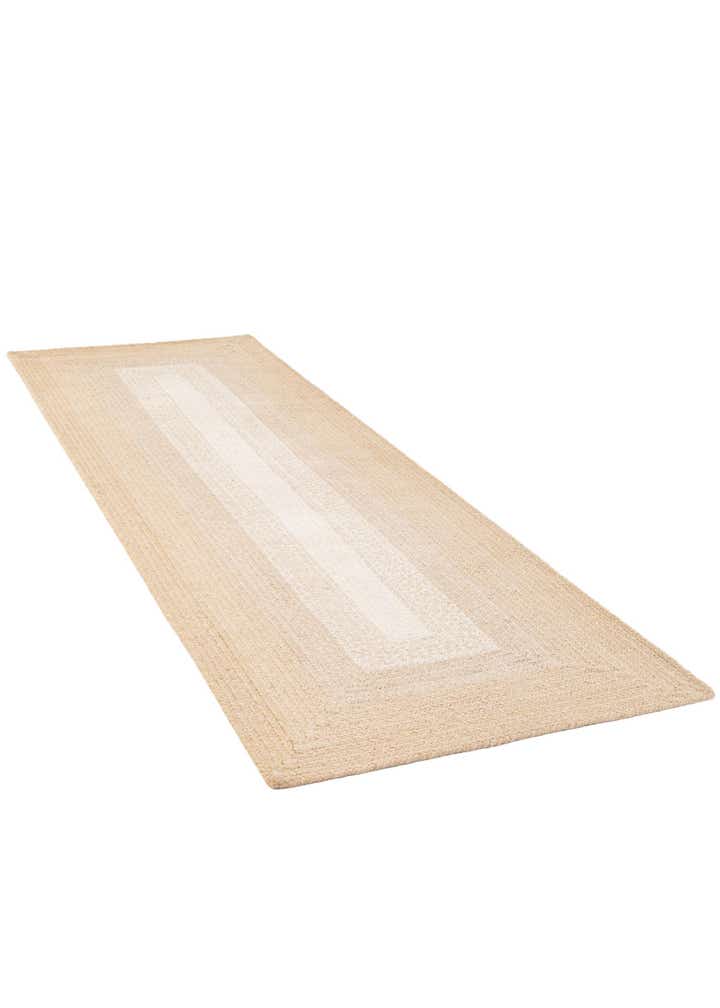 2' 7 x 8' Handmade Hand Braided Wool Runner Rug