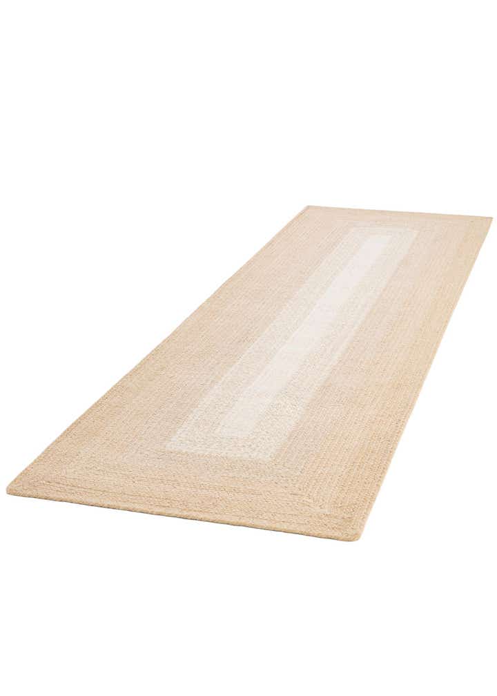 2' 7 x 8' Handmade Hand Braided Wool Runner Rug
