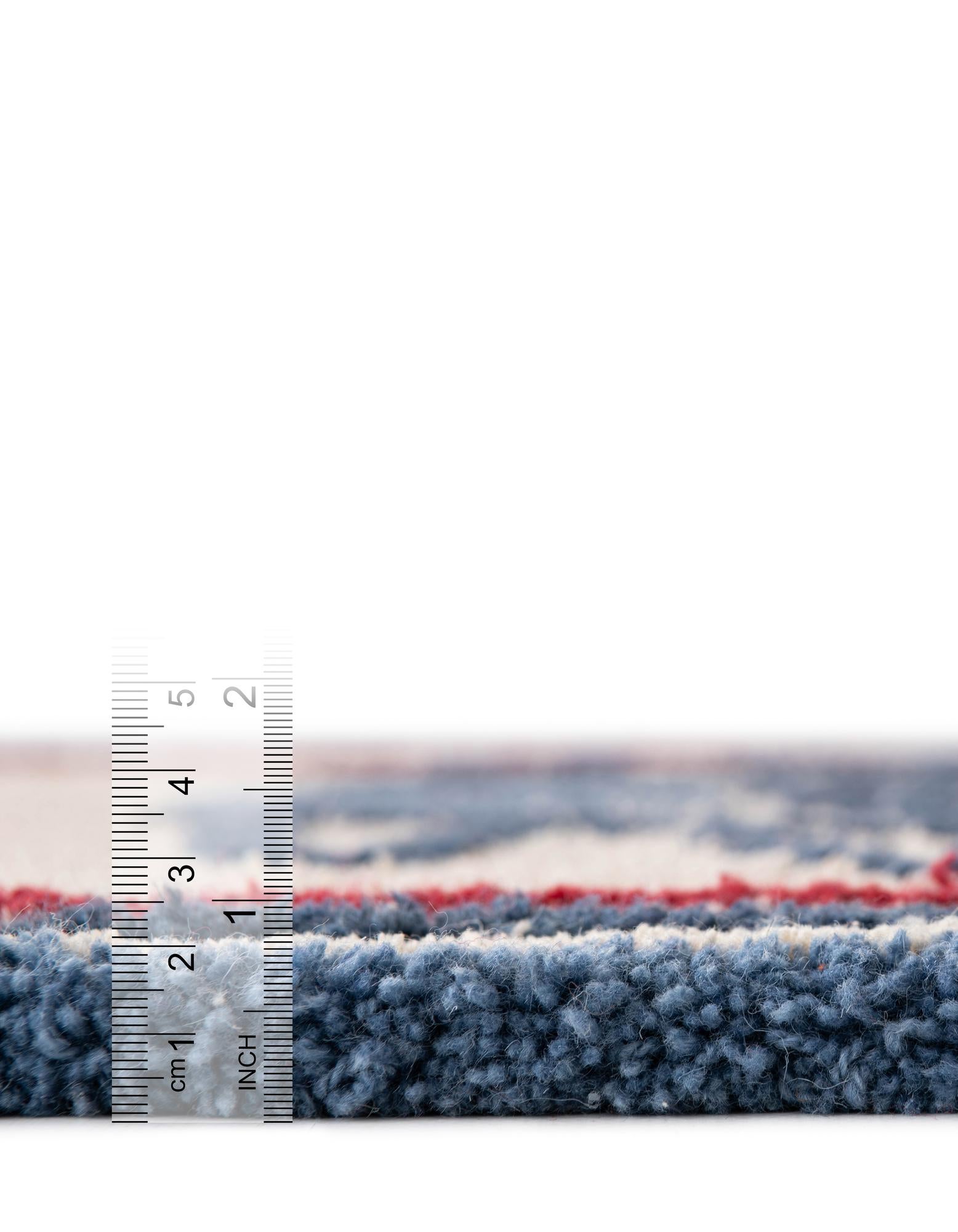 2' x 8' Handtufted Wool Runner Rug