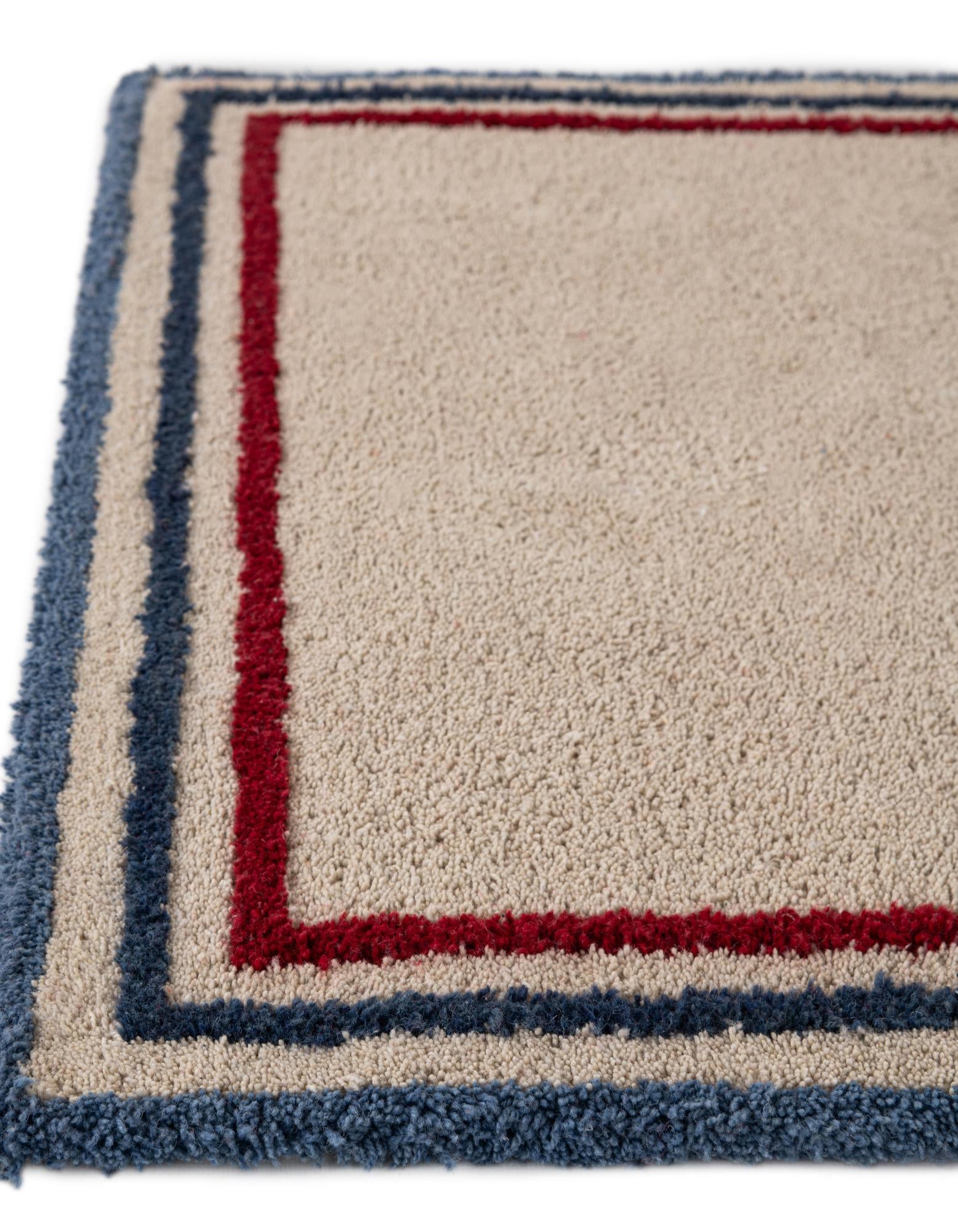2' x 8' Handtufted Wool Runner Rug