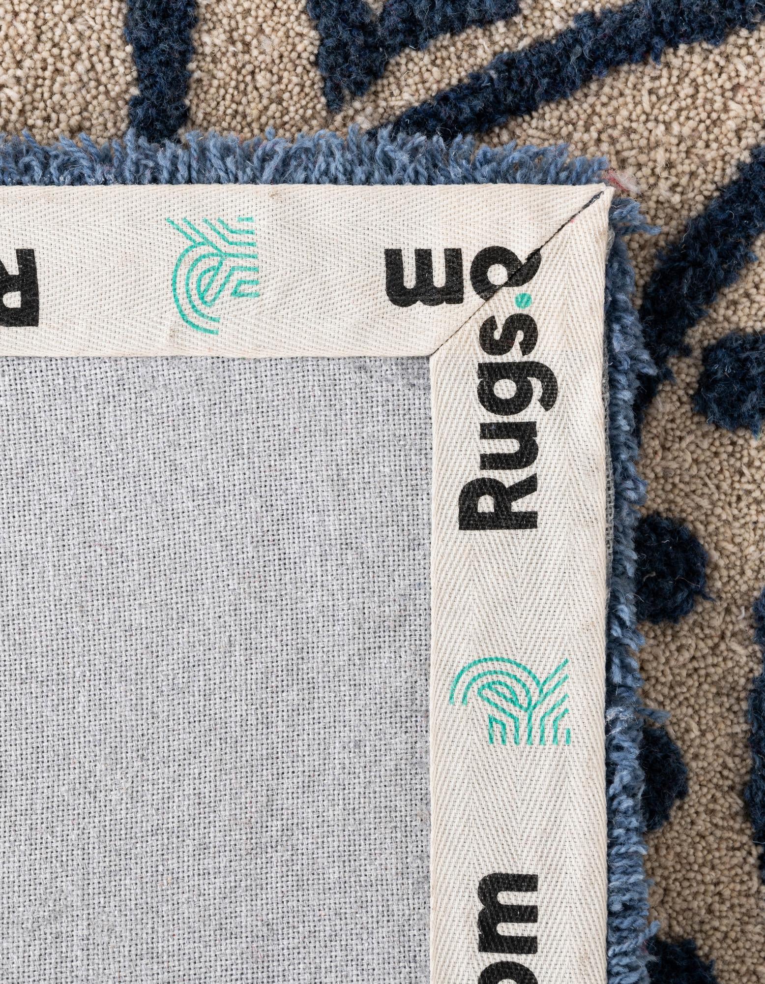 2' x 8' Handtufted Wool Runner Rug