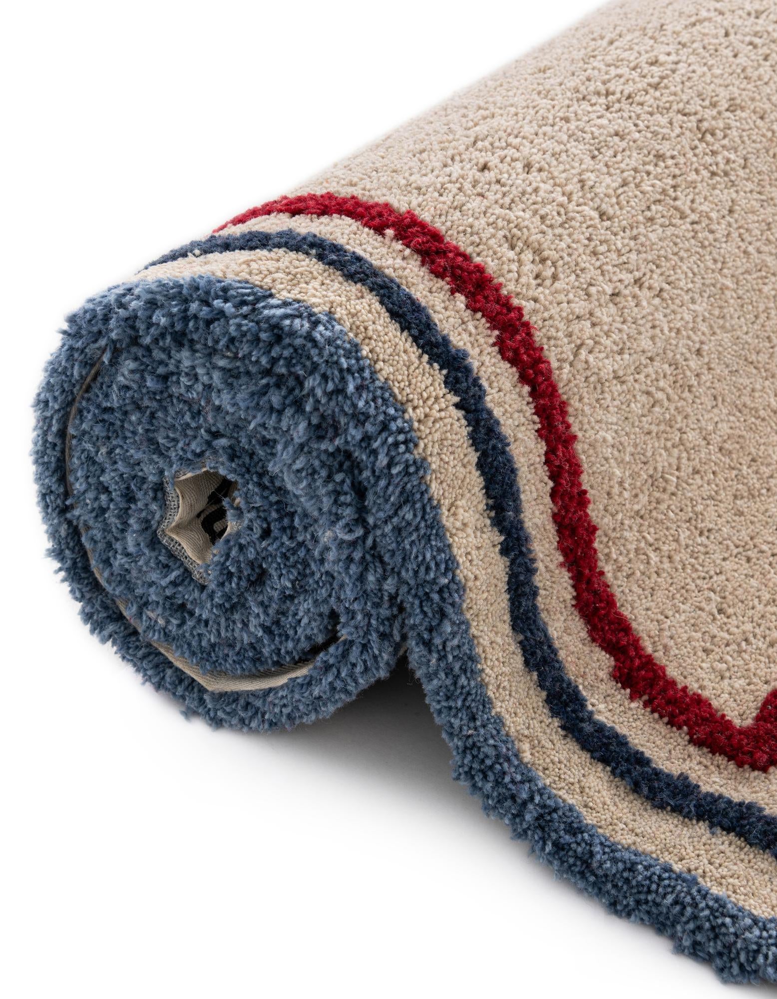 2' x 8' Handtufted Wool Runner Rug