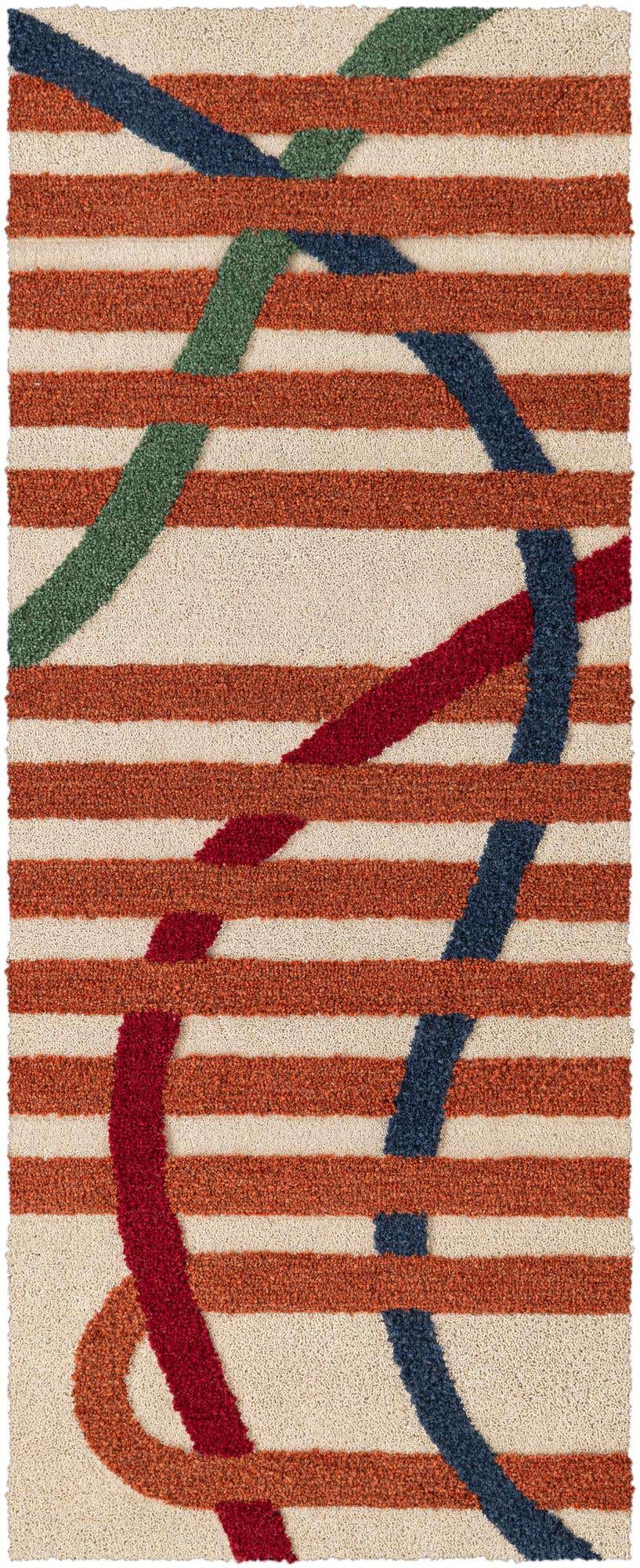2' x 6' 1 Handtufted Wool Runner Rug