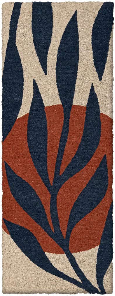 2' 7 x 8' Handtufted Wool Runner Rug