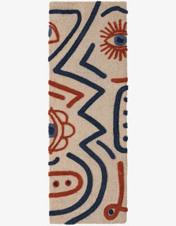 2' x 6' 1 Handtufted Wool Runner Rug