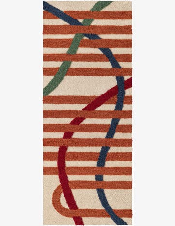 2' x 6' 1 Handtufted Wool Runner Rug