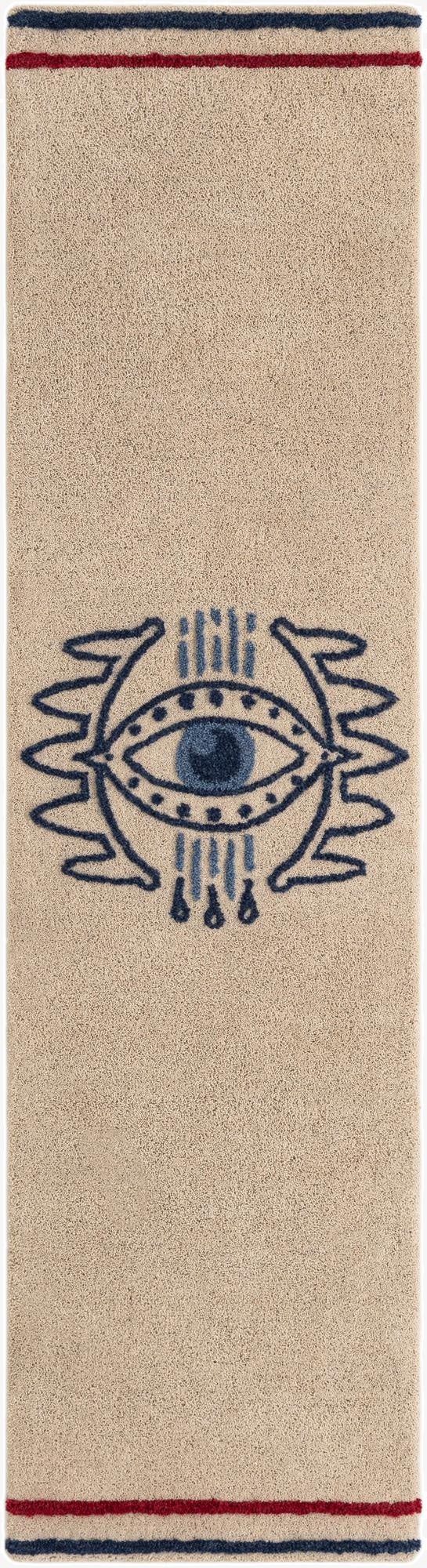 2' x 8' Handtufted Wool Runner Rug