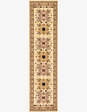 Ivory Heris Runner Rug