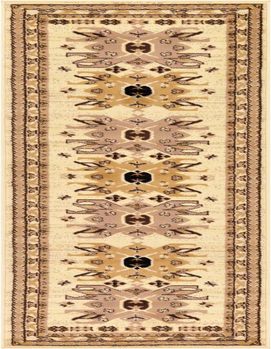 Detail image of 2' x 8' 2 Heriz Design Runner Rug