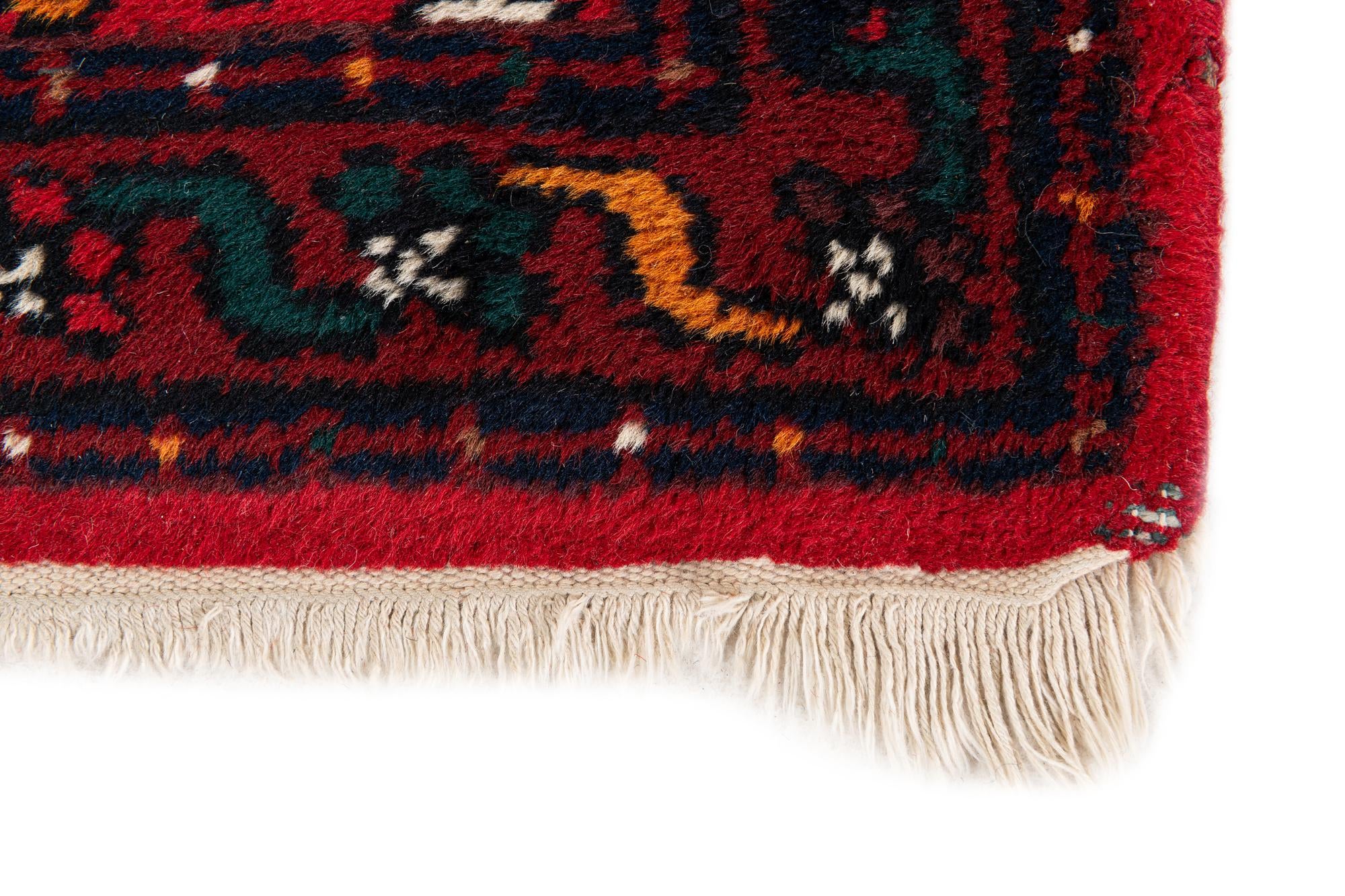 2' 3 x 4' 4 Hand Knotted Heriz Wool Runner Rug