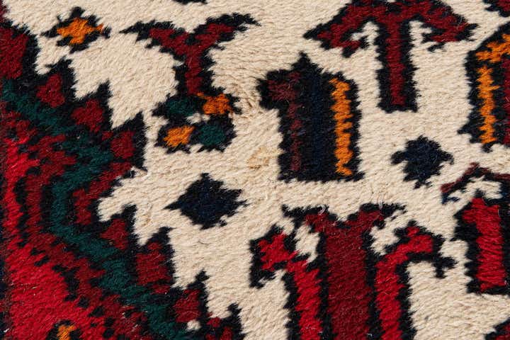 2' 3 x 4' 4 Hand Knotted Heriz Wool Runner Rug