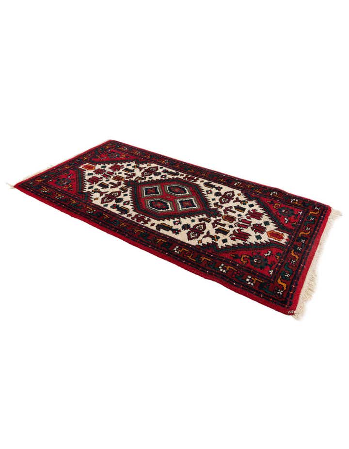 2' 3 x 4' 4 Hand Knotted Heriz Wool Runner Rug