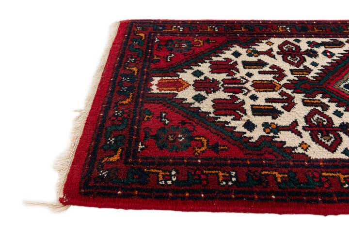 2' 3 x 4' 4 Hand Knotted Heriz Wool Runner Rug