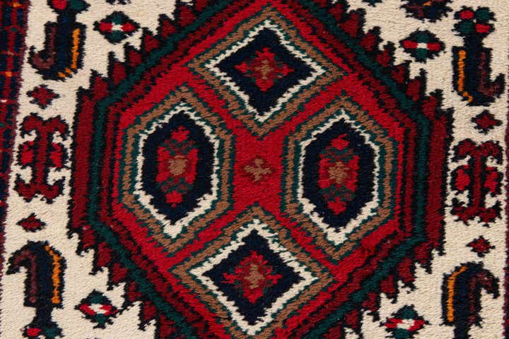 2' 3 x 4' 4 Hand Knotted Heriz Wool Runner Rug