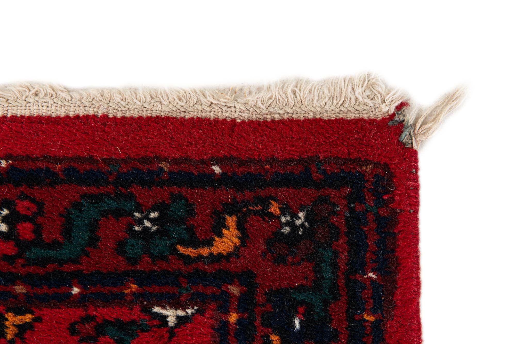 2' 3 x 4' 4 Hand Knotted Heriz Wool Runner Rug