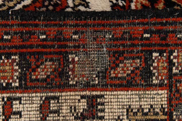 2' 4 x 4' 7 Hand Knotted Heriz Wool Runner Rug