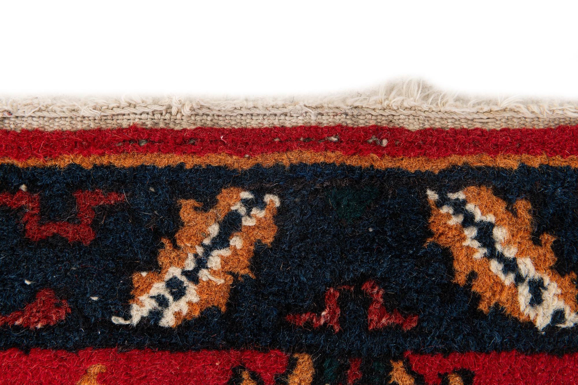 2' x 3' 11 Hand Knotted Heriz Wool Runner Rug