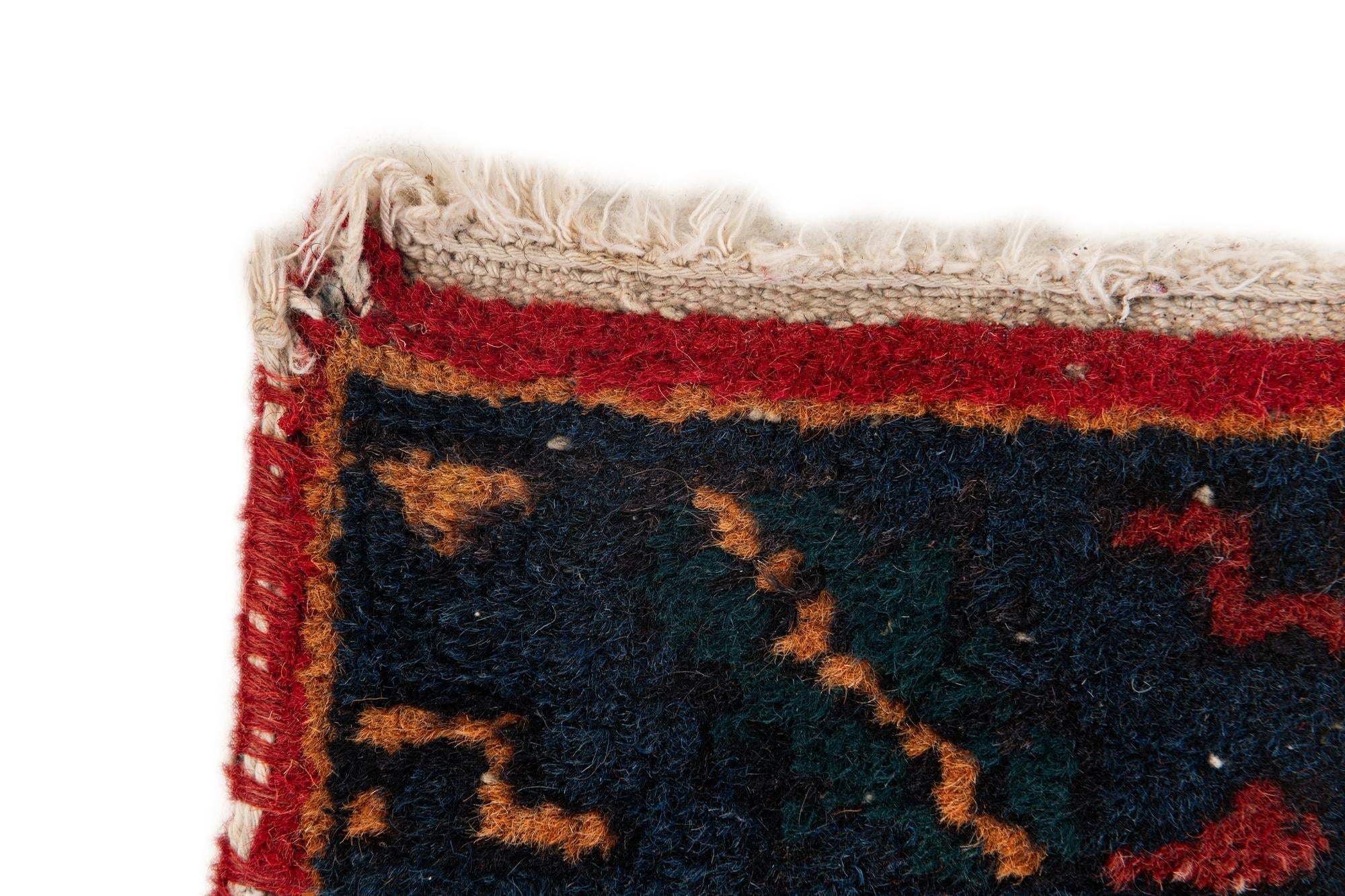 2' x 3' 11 Hand Knotted Heriz Wool Runner Rug