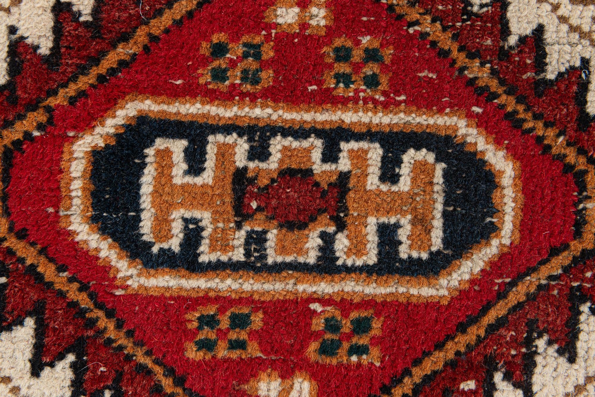 2' x 3' 11 Hand Knotted Heriz Wool Runner Rug