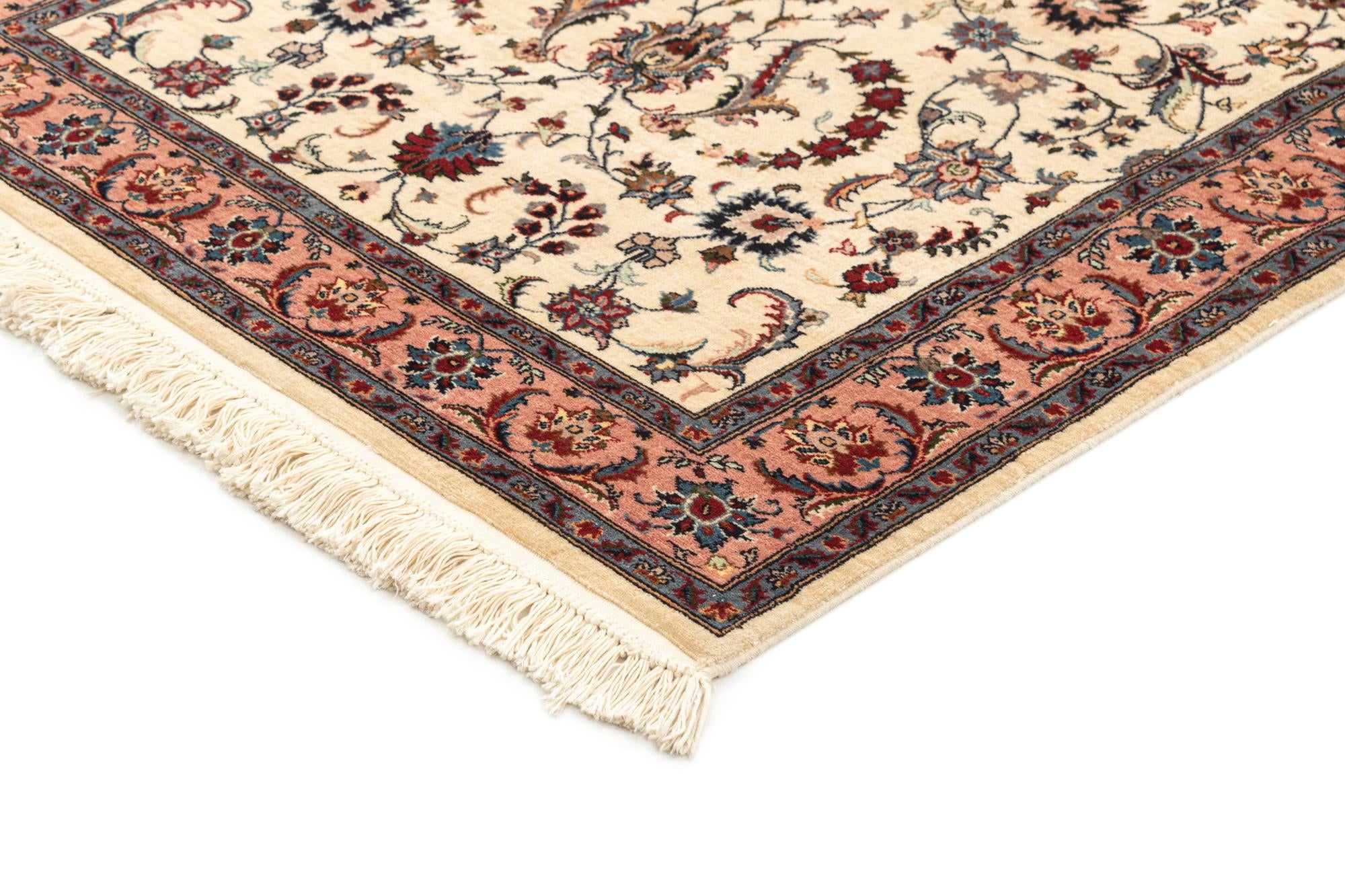 105cm x 210cm anudado a mano Isfahan Alfombra Oriental Lana Pasillera