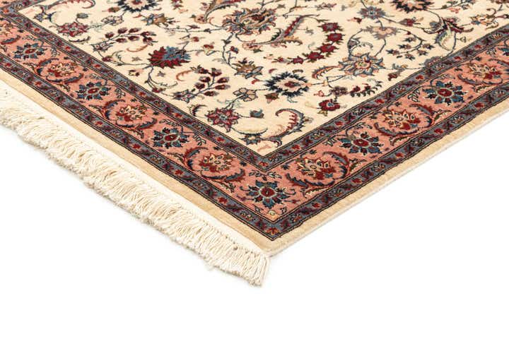 3' 5 x 6' 10 Hand Knotted Isfahan Oriental Wool Runner Rug