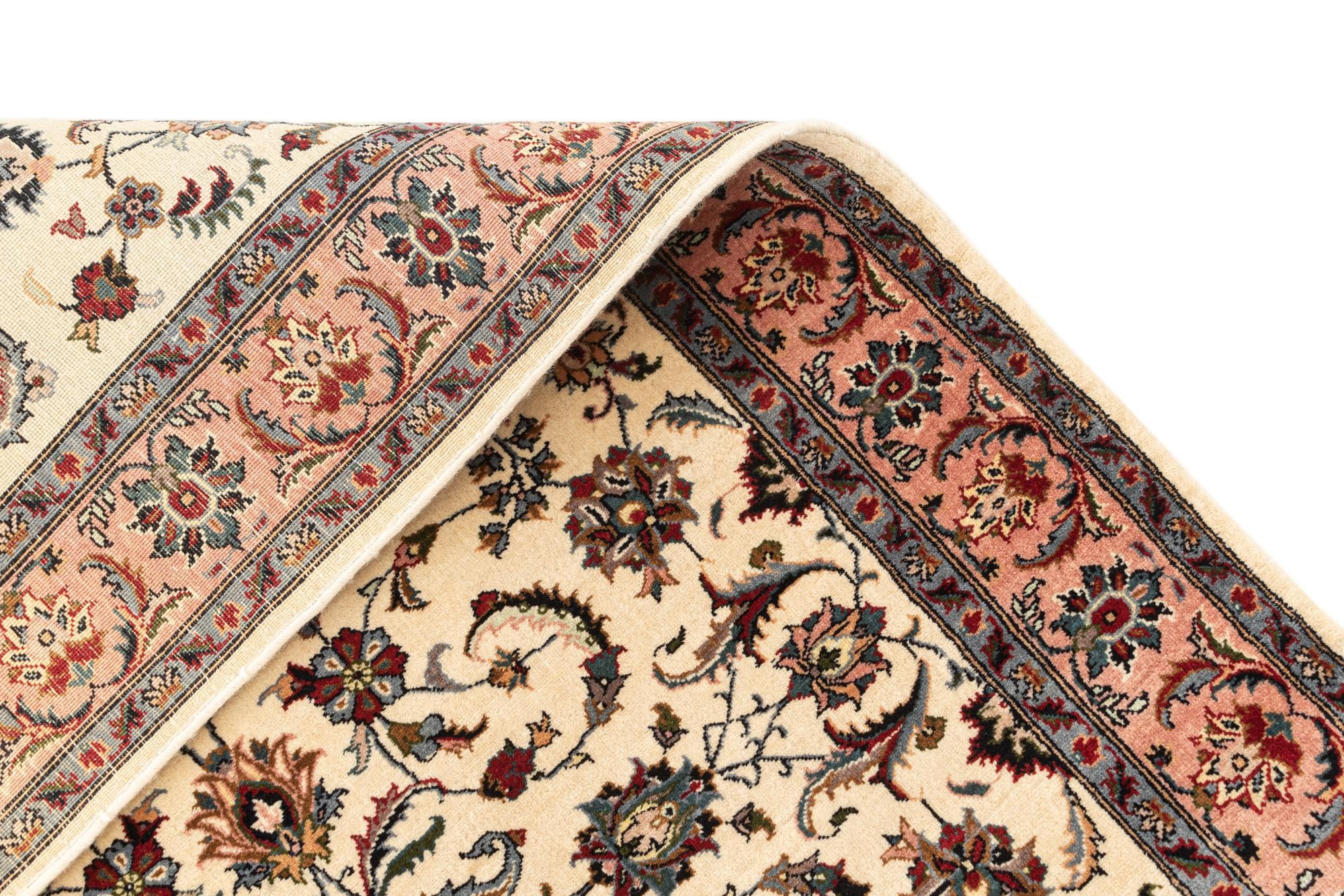 105cm x 210cm anudado a mano Isfahan Alfombra Oriental Lana Pasillera