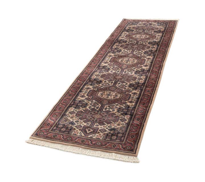 3' 1 x 9' 7 Hand Knotted Jaipur Wool Runner Rug