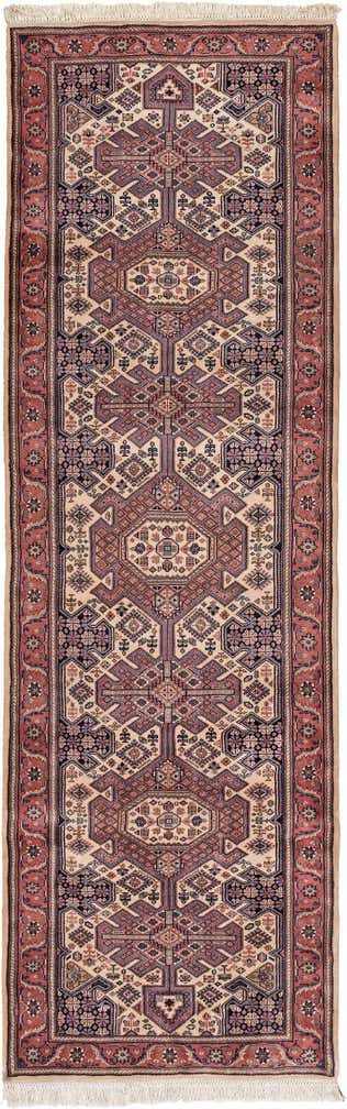 3' 1 x 9' 7 Hand Knotted Jaipur Wool Runner Rug