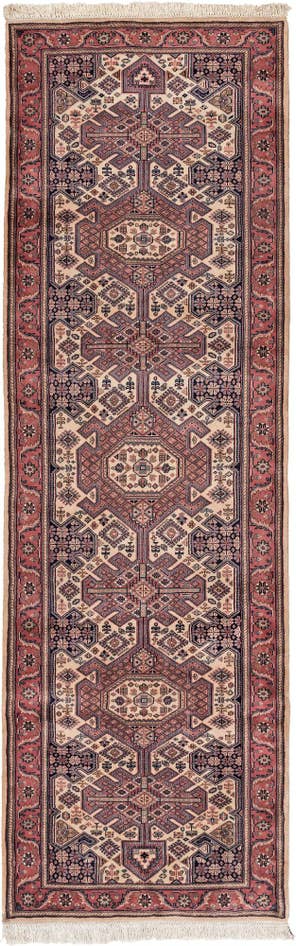 Detail image of 3' 1 x 9' 7 Hand Knotted Jaipur Wool Runner Rug