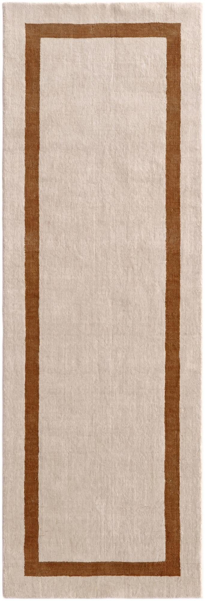 Ivory Jill Zarin Border Wool Runner Rug