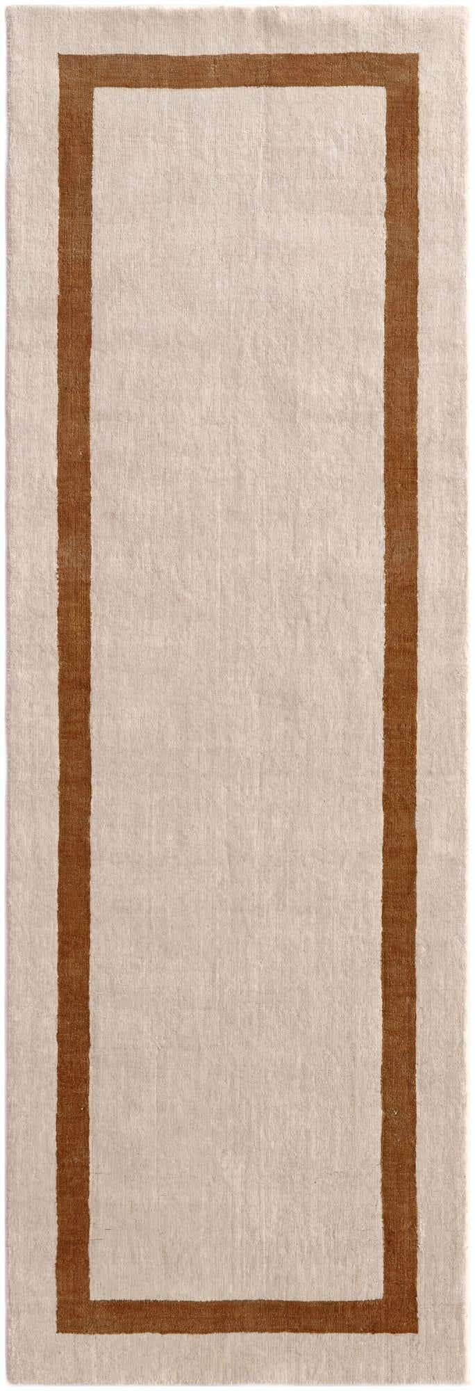 2' 7 x 8' Jill Zarin Border Wool Runner Rug