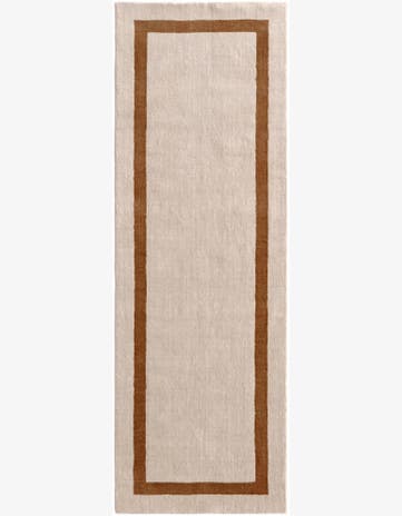Ivory Jill Zarin Border Wool Runner Rug