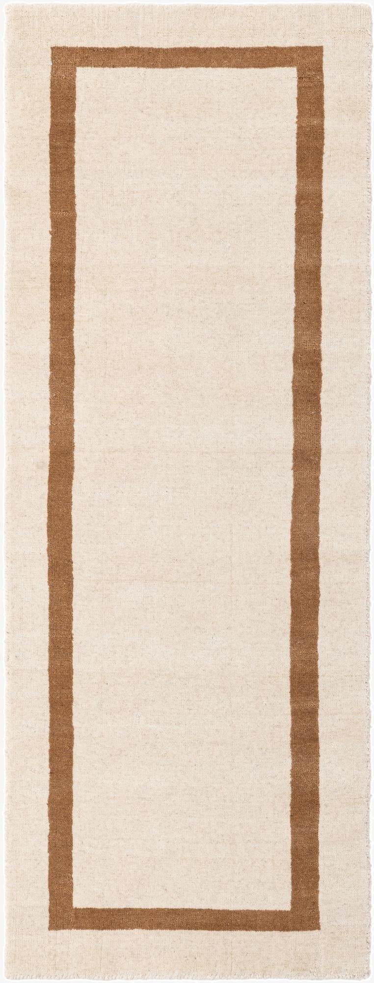 2' x 6' 1 Jill Zarin Border Wool Runner Rug