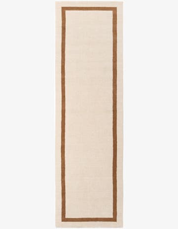 Ivory Jill Zarin Border Wool Runner Rug