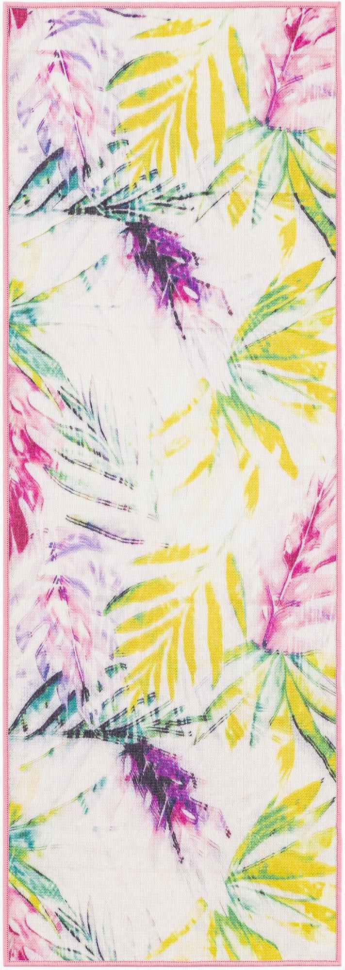 2' x 6' 1  Washable Jill Zarin Caribbean Indoor / Outdoor Runner Rug