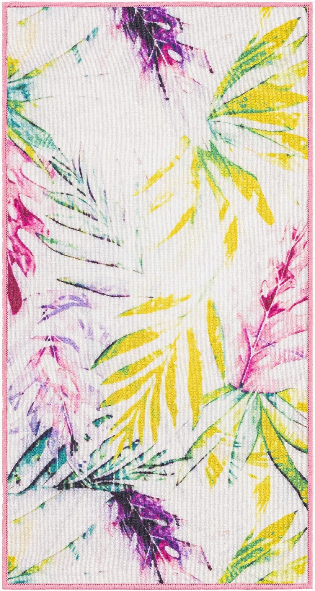 2' x 3' 11  Washable Jill Zarin Caribbean Indoor / Outdoor Runner Rug